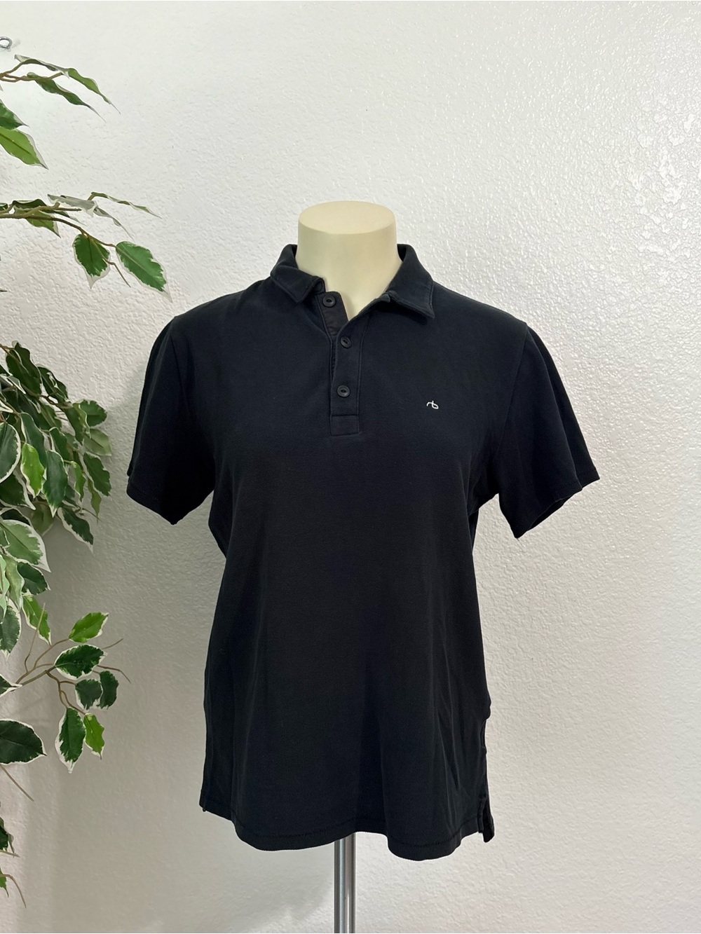 Rag & Bone Black Classic Polo Shirt
